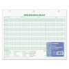 TOPS 3284 Daily Attendance Card, 8 1/2 x 11, Green;