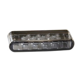 Fitting LED indicator SHORTY, smoke, E-mark, pair