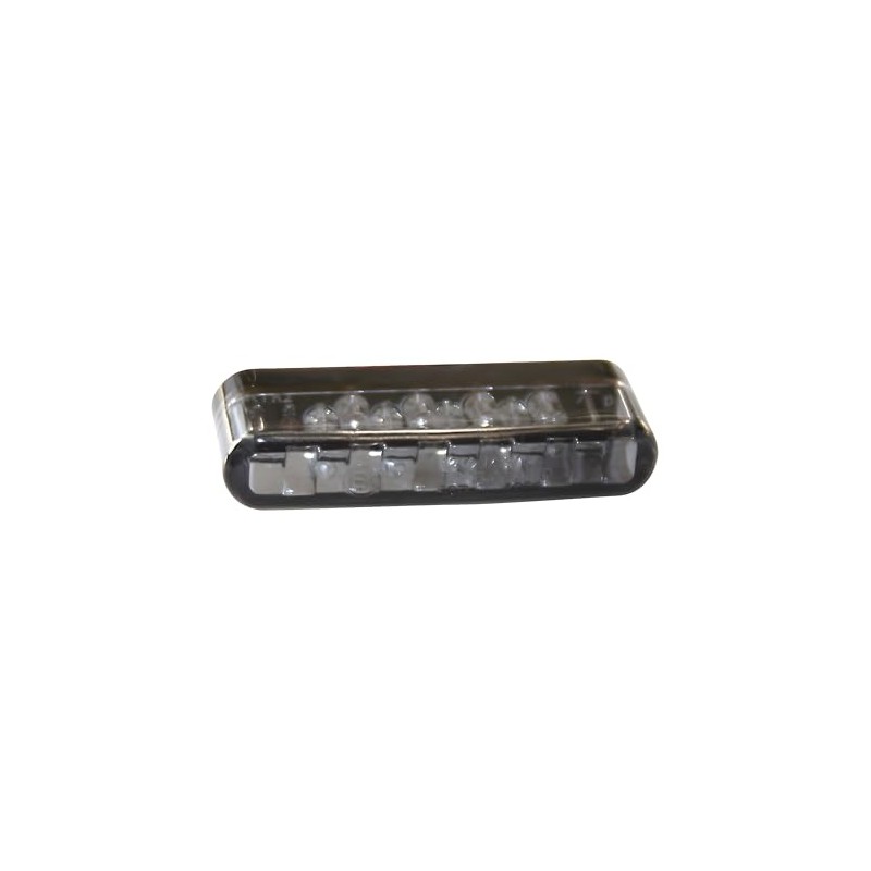 Fitting LED indicator SHORTY, smoke, E-mark, pair