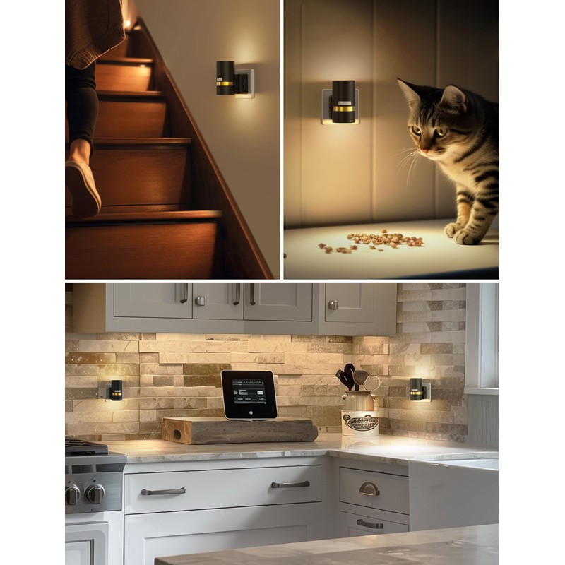LOHAS-LED Night Light with Motion Sensor, LED Night Light, Dimmable,