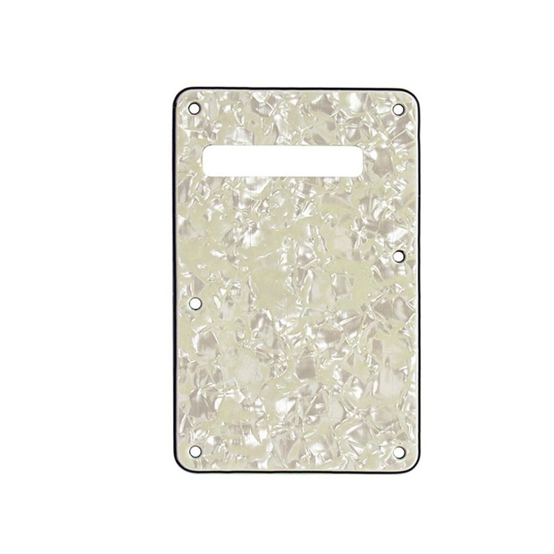 ROZILO 11 Hole Aged Pearl Strat HSS Pickguard Guitar BackPlate