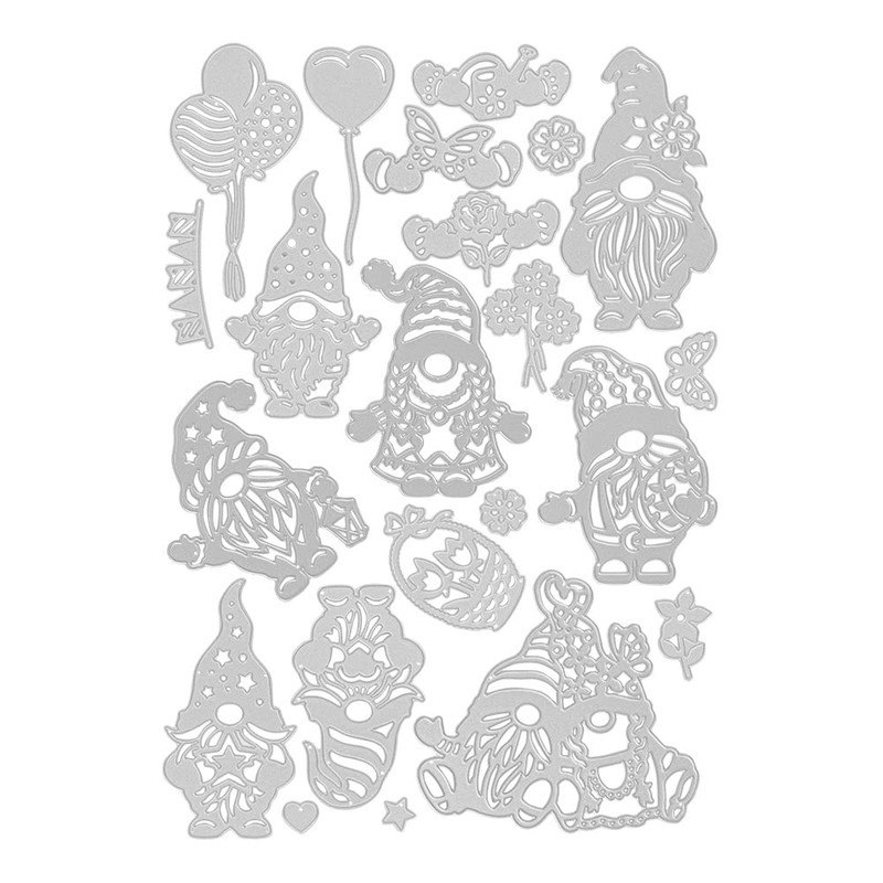 Ideen mit Herz 22 x Gnome All Year Round Cutting