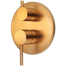 Olympia 3DT-4MT400-BG Two Handle Valve Trim Set - Three Function Shower Trim in Brushed Gold
