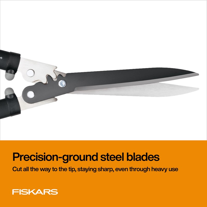 Fiskars PowerGear Hedge Shears - 23" Stainless Steel Blades -