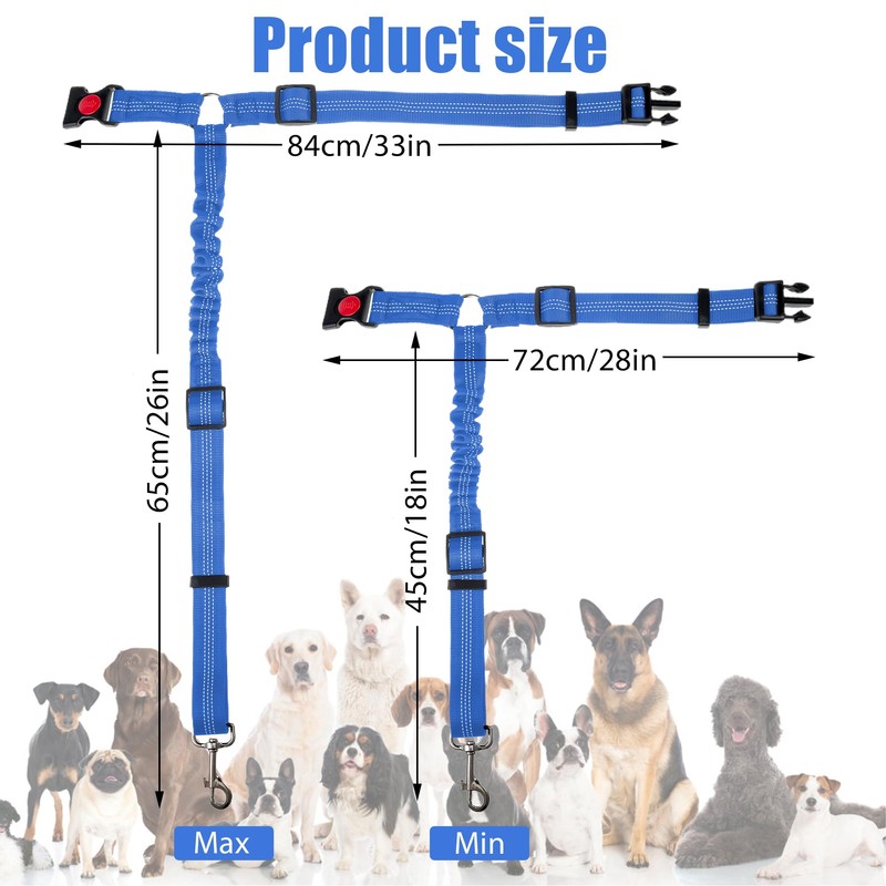 Adjustable Seat Belt Dog Car Headrest, Safety Harness Dog, Dog