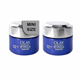 Olay (Pack of 2) ΟΙay Regenerist RETINOL 24 Night MOISTURIZER cream, Fragrance Free, MINI SIZE, 0.5 Fl Oz (14 g) EACH