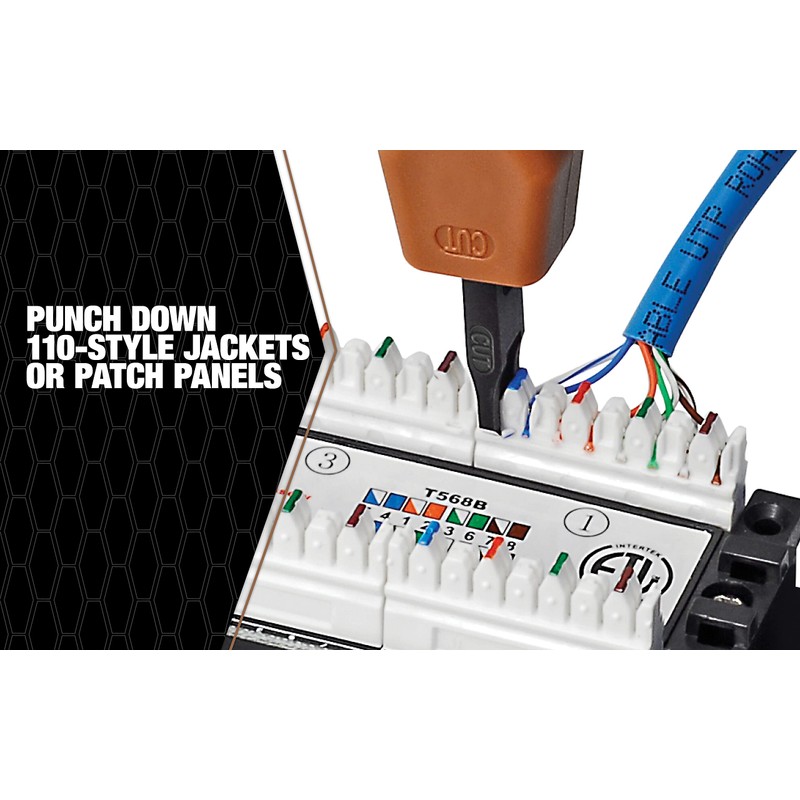 Southwire PDTC-1 Comfort Grip Punch Down Impact Tool, 110-style