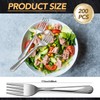 Bokon 200 Pieces Dinner Forks Bulk Set 6.9 Inches Stainless