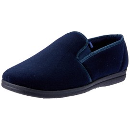 Grosby Men's Percy Slipper, Navy, UK 6/US 7