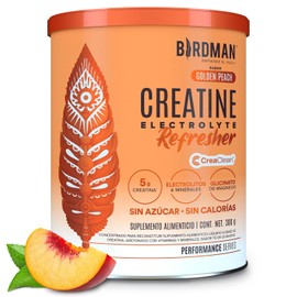 BIRDMAN Creatine Refresher | Creatina Monohidratada con Electrolitos y Magnesio | Sin Azúcar, Sin Calorías | Vitaminas | Sabor Durazno | 30 Porciones | 300g