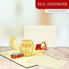 LIN 17529, Pop Up Card, Voucher, Book, Owl, Owl, Pop-Up