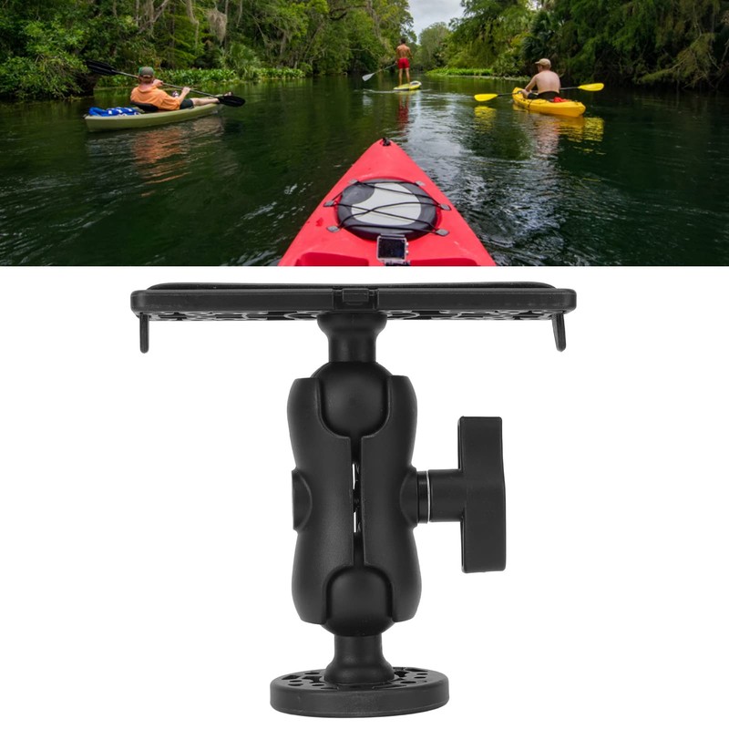 Asixxsix Fish Finder Mounting Base, Universal 360° Rotating Fish Finder
