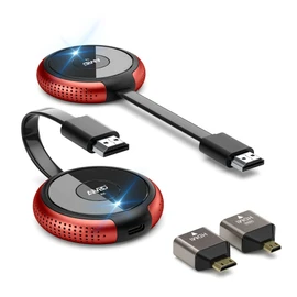 HDMI Wireless HDMI Transmitter and Receiver Set, Wireless, Transmitter, Signal Transfer [4K/5 Gbhz/30M Stable Transmission Distance], Suitable for Briefs, Live Streaming, Presentations, Games,