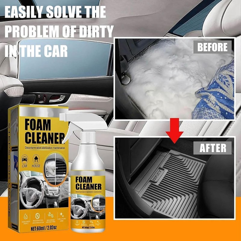 USLEAN Limpiador De Espuma para Autos, Foam Cleaner for Car,