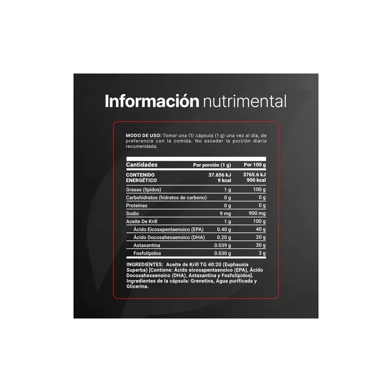 Astaxantina Krill Y Oil Omega 3 Nuboost 200 180 Cápsulas