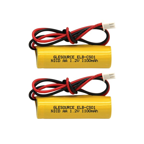 GLESOURCE AA 1100mAh 1.2V Emergency Light Battery Compatile for ELB-CS01,