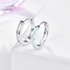 TANGPOET Hoop Earrings for women 925 Sterling Silver Opal Earrings