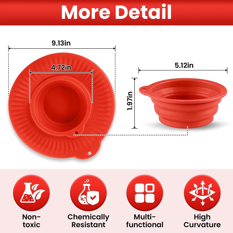 Silicone Mixer Bowl Cover - Mixer Splatter Guard Lids for