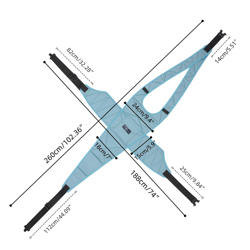 Fanwer Wheelchair Seat Belt, Non-Slip and Drop-Resistant Wheelchair Safety Belt