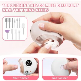 Baby Electric Nail Grinder, Electric Nail Clippers, Adult Automatic Nail Clippers, Nail Polishers Anti-Splash