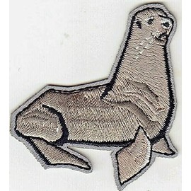 SEA LION Iron On Patch Seals Seals Ocean