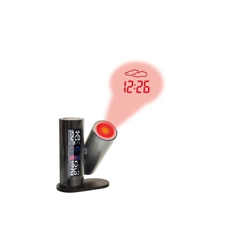 Technoline Projektionswecker WT 514 mit Wettervorhersage, schwarz, 116 x 65