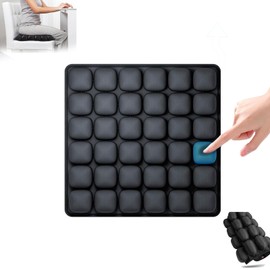 Travel Cushion，2025 New 3D Self-Inflatable Air Cell Seat Cushion for Pressure Relie ，Portable Airplane Seat Cushionfor Long Flights，Comfortable Air Seat Cushionfor for Office Chair，Wheelchair，Car
