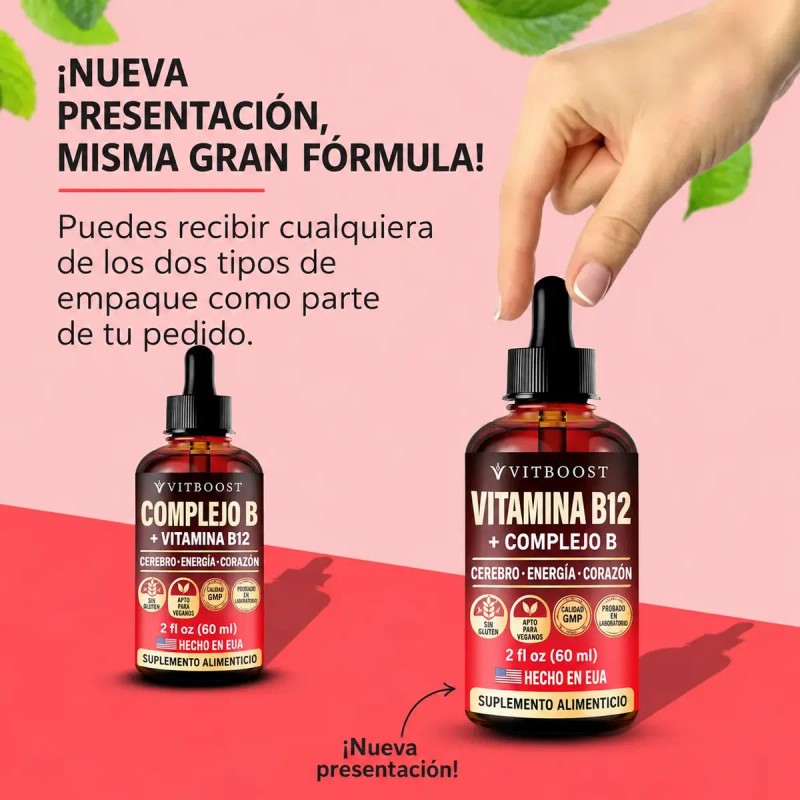 Vitboost Complejo B + Vitamina B12 Liquida Hecho En Usa