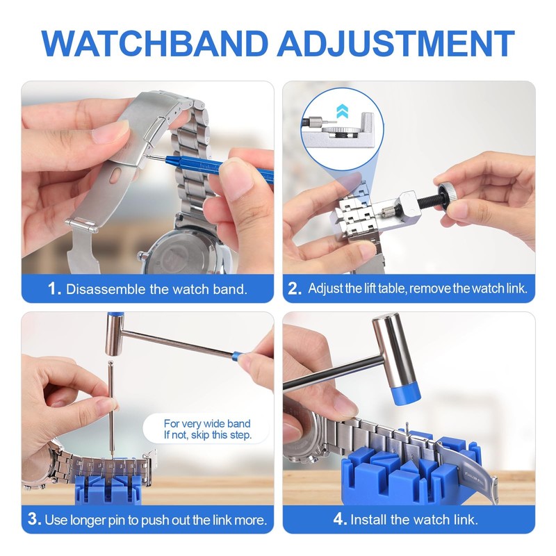 Jorest Watch Link Removal Tool Kit, Watch Band Tool For