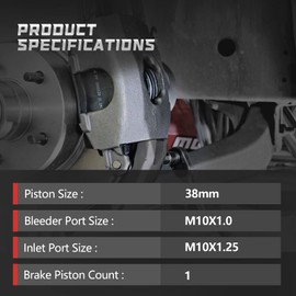 Rear Driver Brake Calipers ROADFAR for 2013-2018 for Acura RDX,2012-2015 for Honda Crosstour,2007-2016 for Honda CR-V