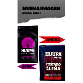 Café Tostado a la Leña, 100% Grano Robusta, Tueste Oscuro, Grano Entero, EXTREMO 454 Gr
