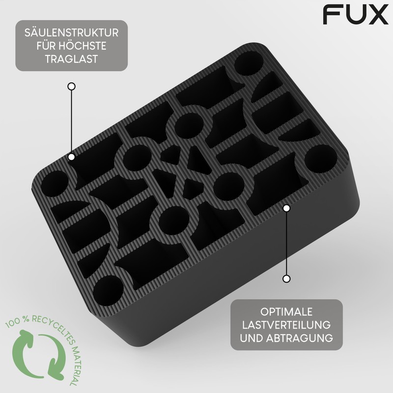 FUX Pack of 20 Plastic Spacers, 60 x 40 x