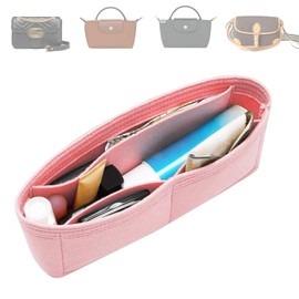 TUKYWAN Felt Purse Organizer Insert for GG Marmont Matelasse Shoulder Bag Long champ le pliage,Mini Handbags Organizer Tote Liner Pouch for Women Inner Bladder Bag Storage Bag