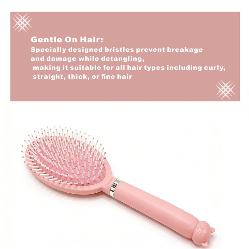 Hair Brush Set for Women, 4-Piece Curl Styling Brush with