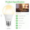 BUBO 60 Pack A19 LED Light Bulbs, 60 Watt Equivalent