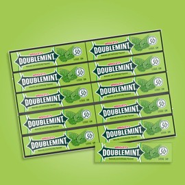 WRIGLEY'S DOUBLEMINT Chewing Gum Bulk Pack, 5 Stick (Pack of 40)