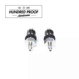 HUNDRED PROOF BRAKE TUCK -3AN BULKHEAD FITTINGS Honda Civic / Acura Integra BLK