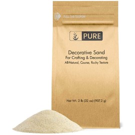 Pure Organic Ingredients Natural Decorative Sand (2 lbs) Real Sand for Use in Crafts, Decor, Vase Filler, and More!