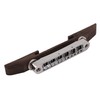 Yibuy 15mm Wide Chrome Rosewood Jazz Acoustic Guitar Bridge with