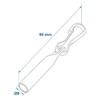 Preiswert&Gut Rope End Clasp Diameter 6 and 8 mm Simplex
