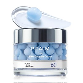 P.CALM Blue Capsule 60 Cream, 50ml | Morning Puffiness Care, Hydrating Volume Care, Refreshing Moisture, Bouncy-Looking Skin