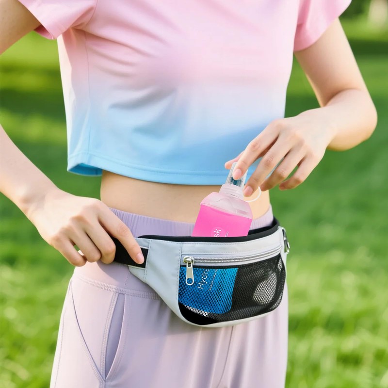 AXEN 500ML Soft Flask, TPU Foldable Running Hydration Flask, Soft