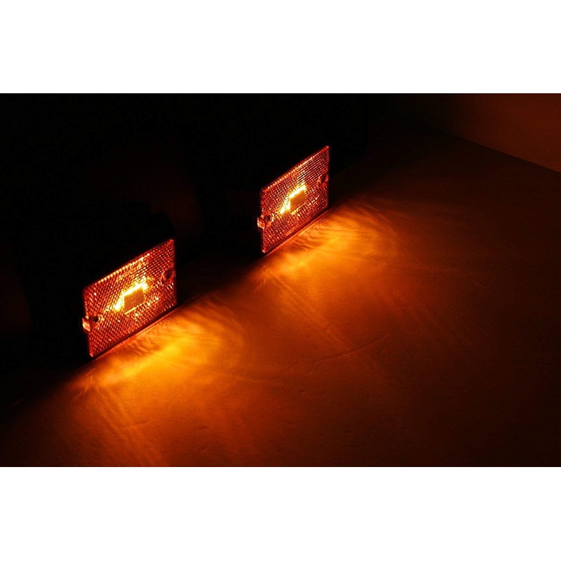 MAXXHAUL 80745 Side Marker LED Amber Light - 2 Pack