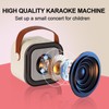 Portable Karaoke Machine with 2 Wireless Microphone, Mini Bluetooth Speaker