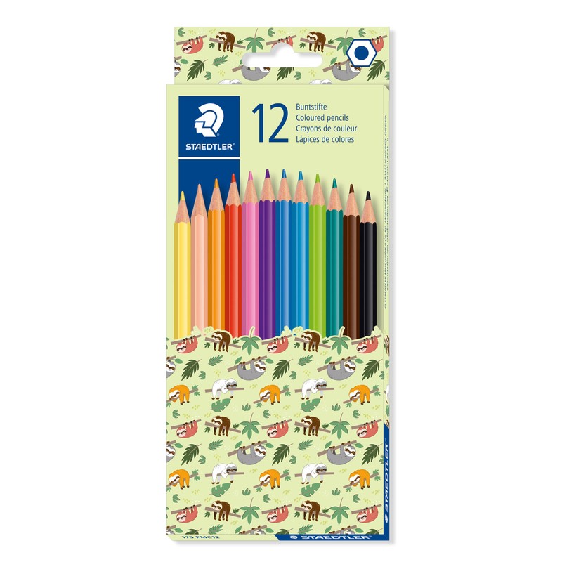STAEDTLER 175 C12 Wood-Free Coloured Pencils - Box of 12