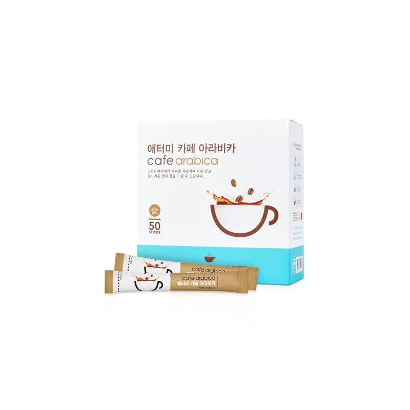 A.t.o.m.y Cafe Arabica Instant coffee mix (50 Sticks, Sweet Coffee)