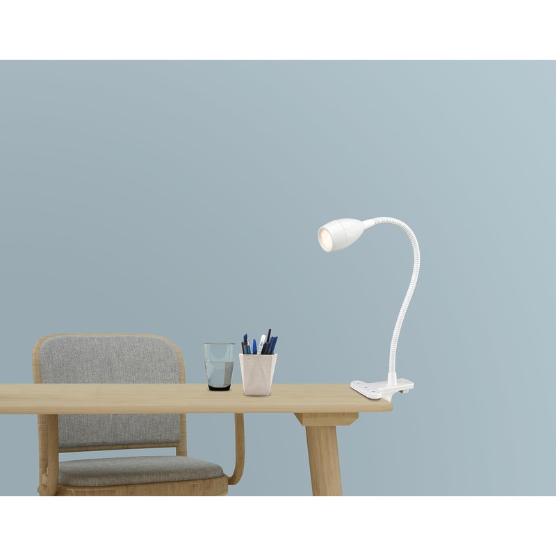 Brilliant Jansen Clamp 1W 60 Lumens USB LED Task Lamp,