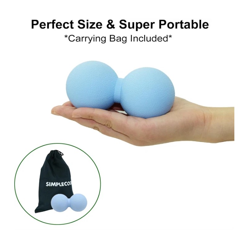 SIMPLECOOL Peanut Shape Massage Ball – Myofascial Release Roller for