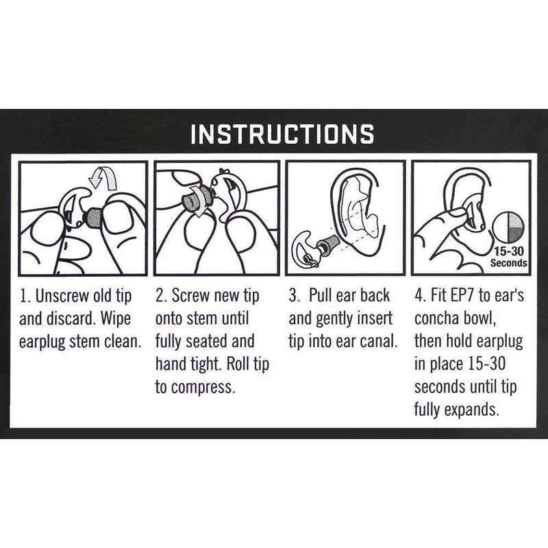 SureFire Foam Replacement Tips (3-Pair), Medium