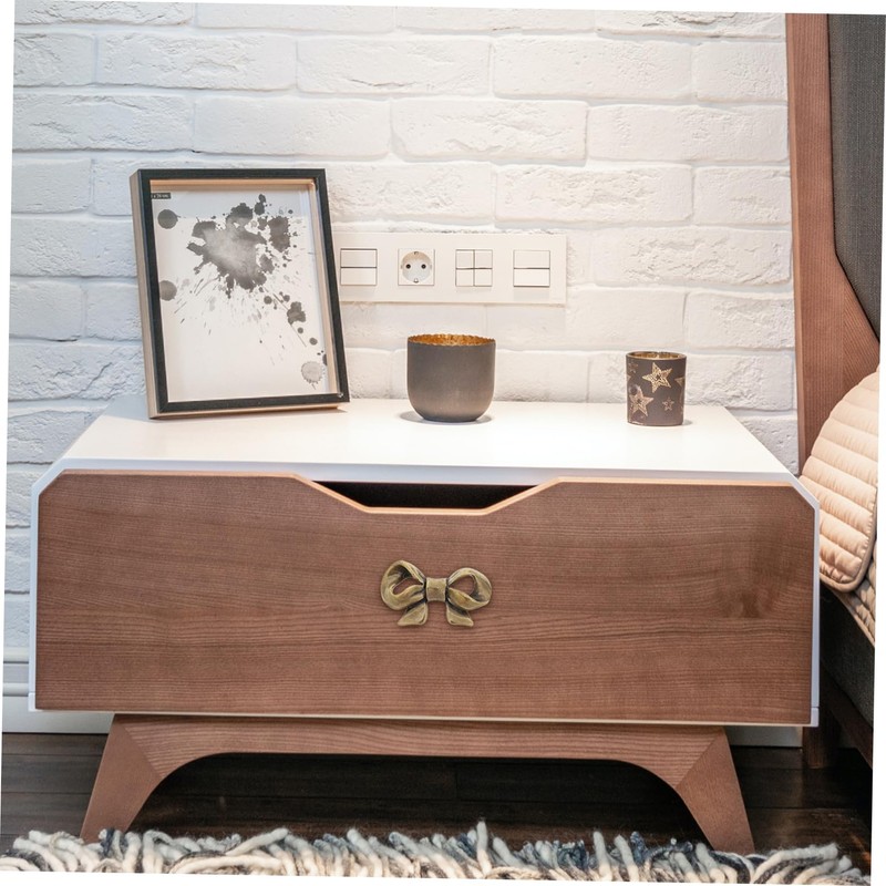 WHAMVOX Metal Bow Tie Handle Bow Door Pulls Vintage Knobs